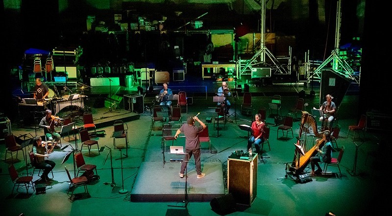 Testament is back for Orpheus in the Record Shop at Leeds Playhouse